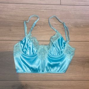 turquoise corset top